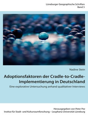cover image of Adoptionsfaktoren der Cradle-to-Cradle-Implementierung in Deutschland